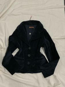 Navy Blue Fitted Blazer