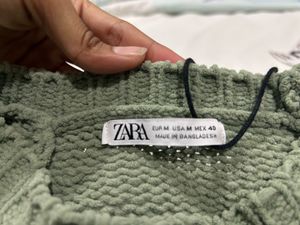 Zara Olive Green Sweatshirt