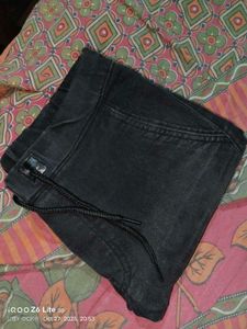Dark Gray Denim Pants