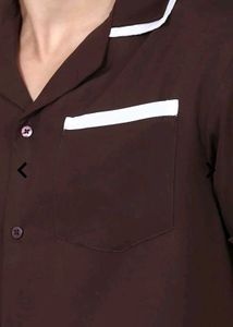 Stylish Brown &amp; White Shirt