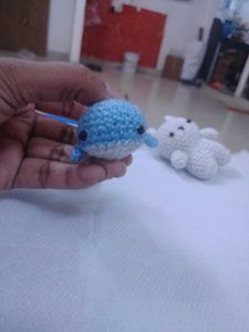 Crochet Dolphin Keychains