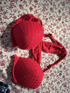 Red Lace Bra