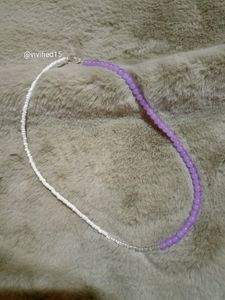 Lavender Beaded Necklace