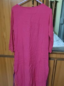 Pink Printed Kurta