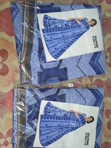 2 New Elegant Blue Saree