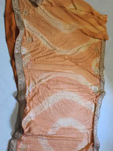New Mirror Work Saree