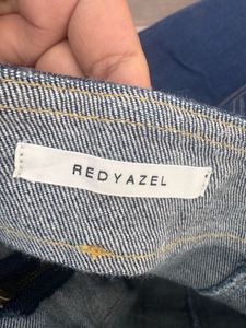 Denim Button-Down Midi Skirt