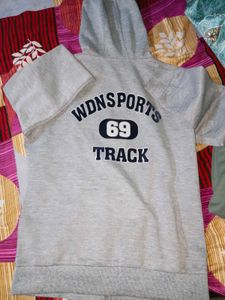 Grey WDN Sports Track Hoodie