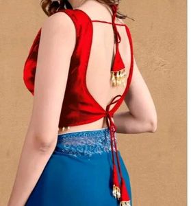 Red Satin Blouse || Navratri Special Blous