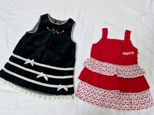 Cute Girls' Dresses - Set of 2