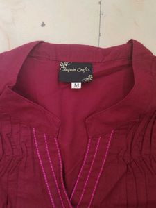 Elegant Maroon Kurta
