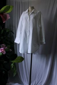 H&amp;M White Shirt Dress without Belt