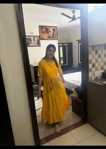 Yellow Tiered Dress