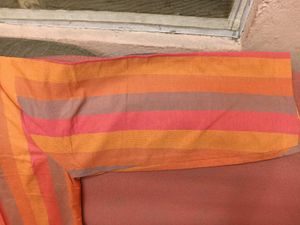 Brand New Striped Orange Women's Kurta