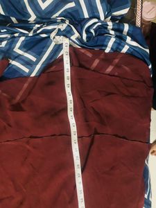 Burgundy Tiered Burqa