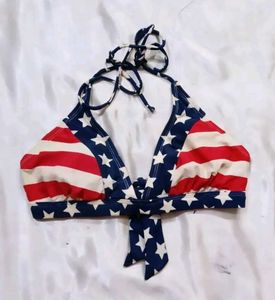 American Flag Bikini Top