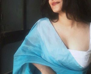 Elegant Blue Cotton Saree