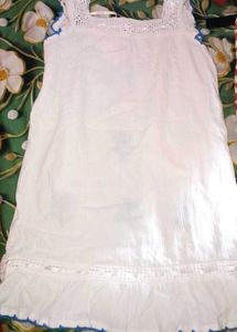 White Floral Embroidered Tank Top