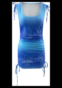 Tie-Dye Bodycon Mini Dress