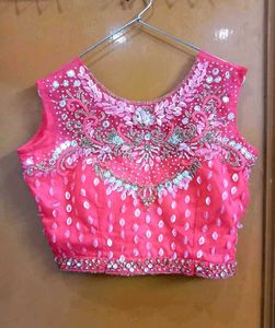 Red Lehnga Set In Net Fabric