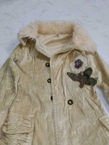 Vintage Style Faux Fur Collar Coat