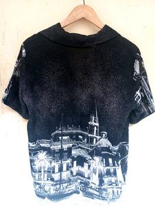 Black Korean Aesthetic Button Up Shirt Top (Women)