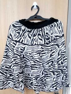 Zebra Print Skirt