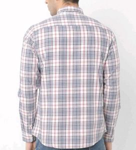 Men casual cotton Plaid Flannel Shirt