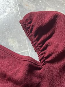 Bodycon Maroon Dress
