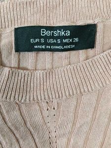 BERSHKA Pink Knit Top