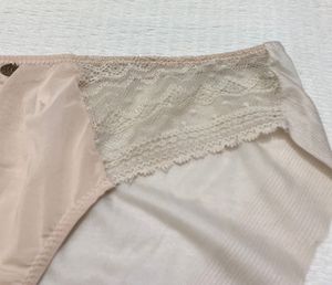 Peach Panties with Lace Trim