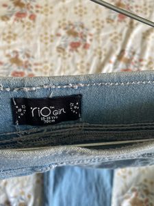 Rio Blue Washed colour Cotton blend Denim