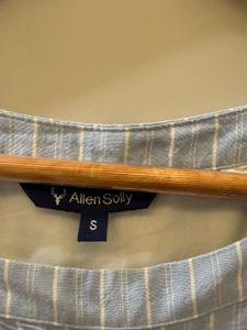 ALLEN SOLLY cotton Striped Sleeveless Dress🐳