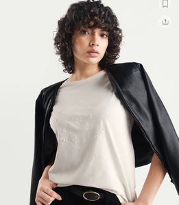 Rareism Studded White Tshirt