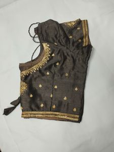 Grey wedding saree