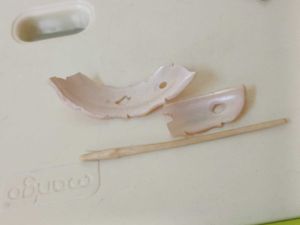 vintage comboFloral Hair Stick from elephant teeth