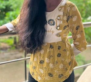 Floral Print Top Cute