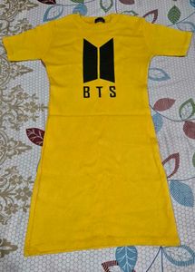 Black/Yellow T-Shirt Dress