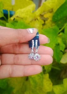 Diamond Shining AD Earrings