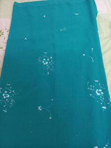 See Green Colour Suit Fabric