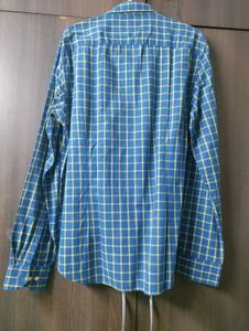 Blue Checked Casual Shirt