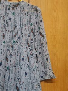 Patterned Midi Dress