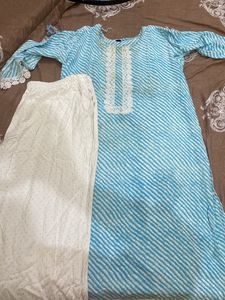 Plus Size Cotton Kurti And Palazzo
