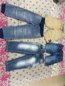 3 To 4 Year Boys Shorts And Jeans