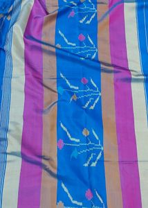 Blue Floral Design  Rajkot Patola Saree