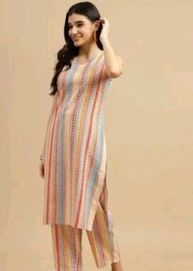 Striped Kurta Set