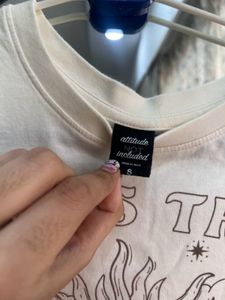 ATTITUDE NOT INCLUDED Crop T-shirt