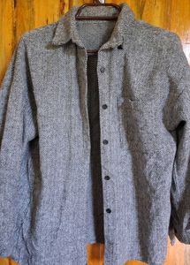 Herringbone Shirt Jacket