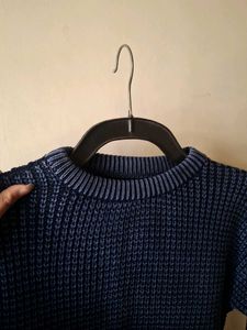 Blue Knit Sweater