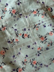 Blue Floral Print Dress